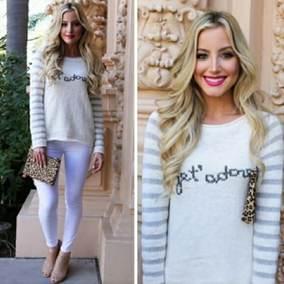 Anthropologie Moth Jet Adore Sweater Size Medium - Picture 1 of 5